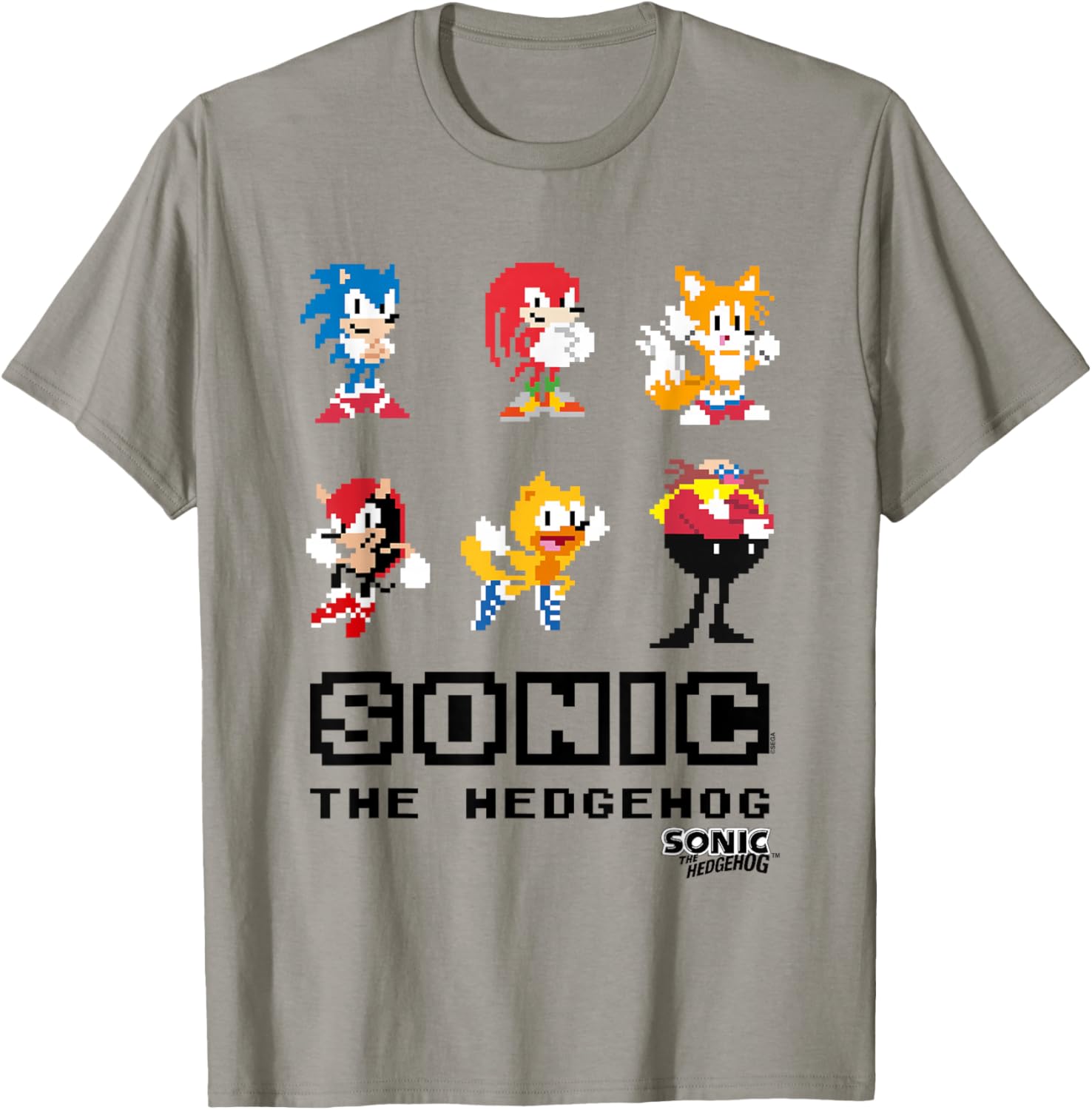 Sonic The Hedgehog Friends & Foes Pixel Art Group Shot