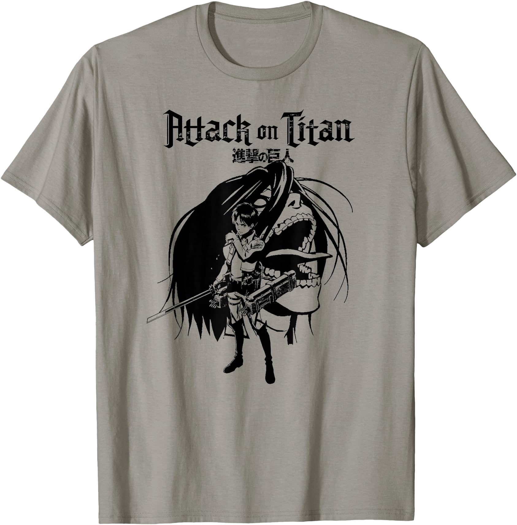 Attack on Titan Eren and Titan Anime Silhouette