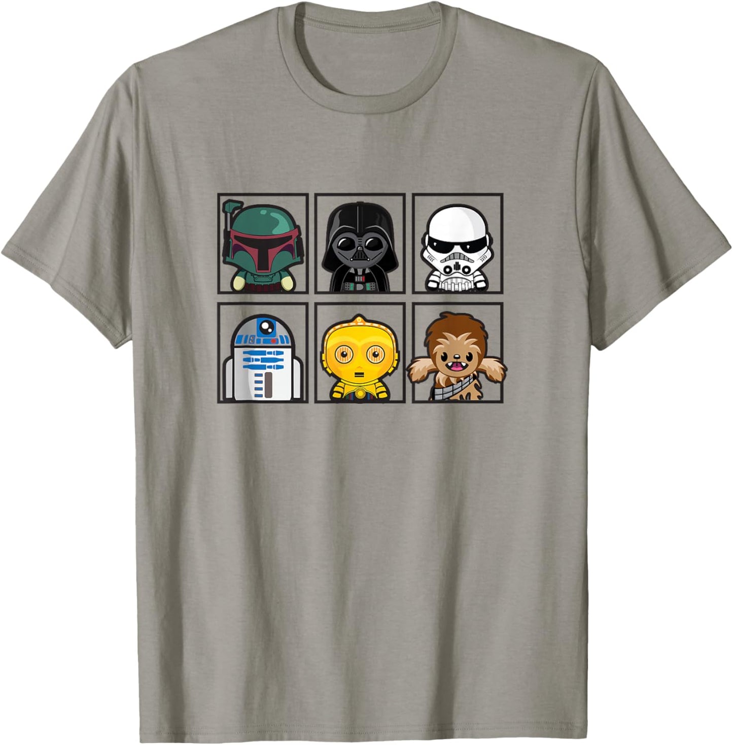 Star Wars Classic Chibi Character Panels Collage