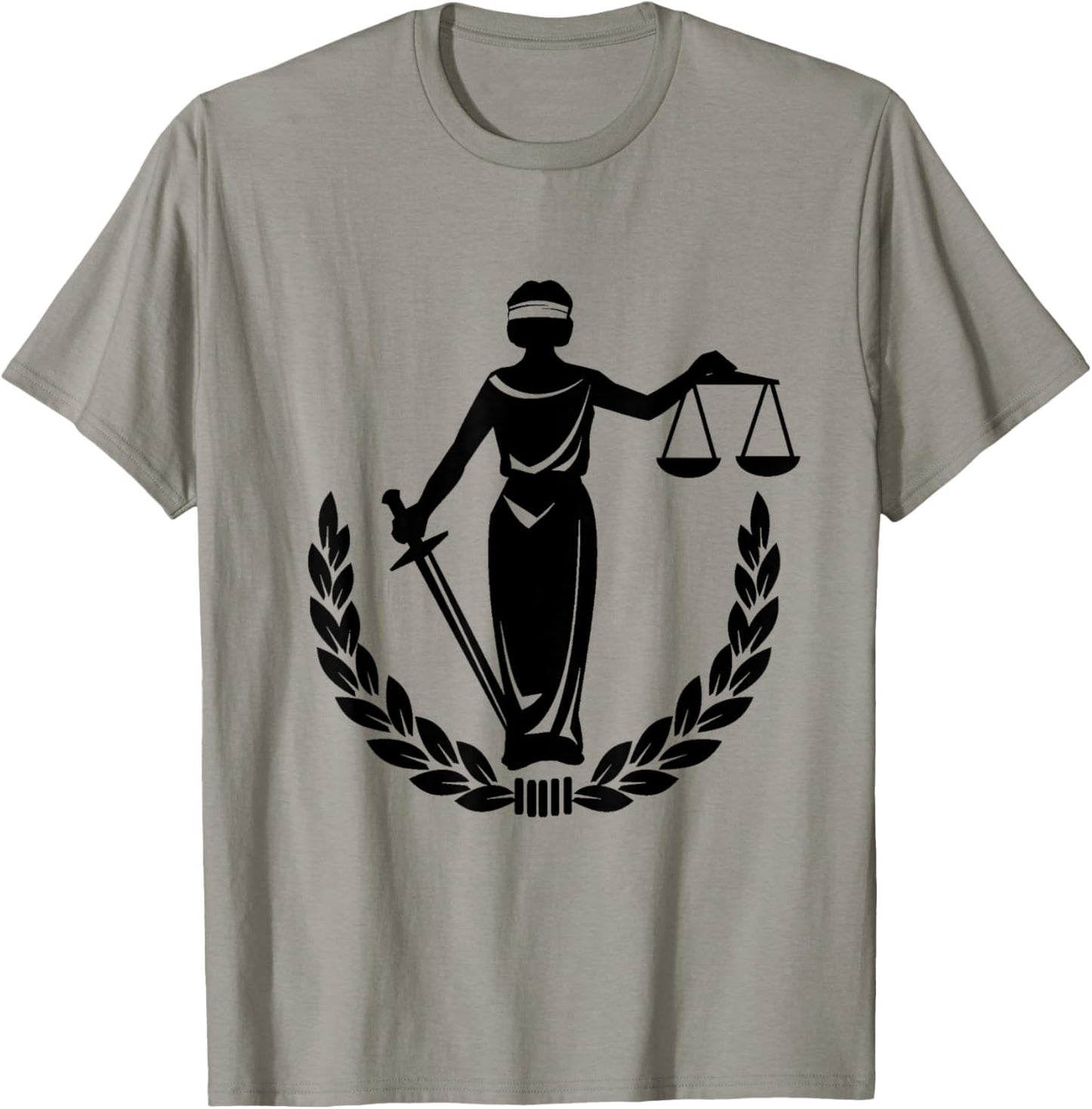 Criminal Justice Scales T-Shirt Lady Law Lawyer Themis Tee