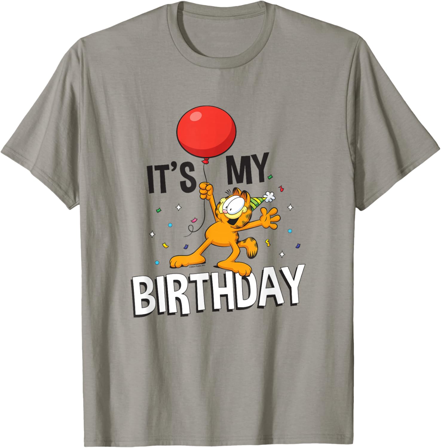 Garfield It's My Birthday Confetti Celebration Logo