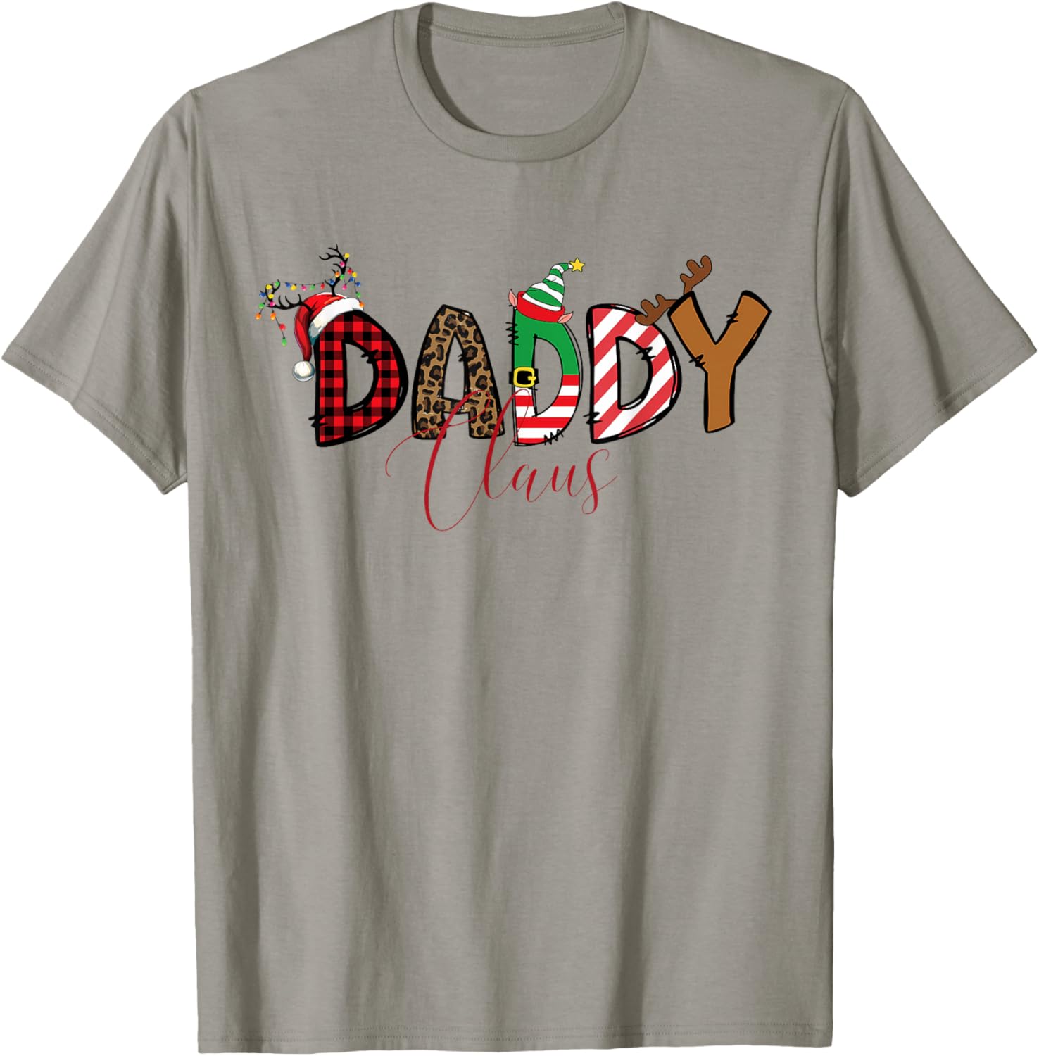 Daddy Claus Christmas matching shirts for family group Xmas