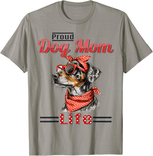 Catahoula Leopard Dog Proud Dog Mom life T-Shirt for Men Women Girls Kids