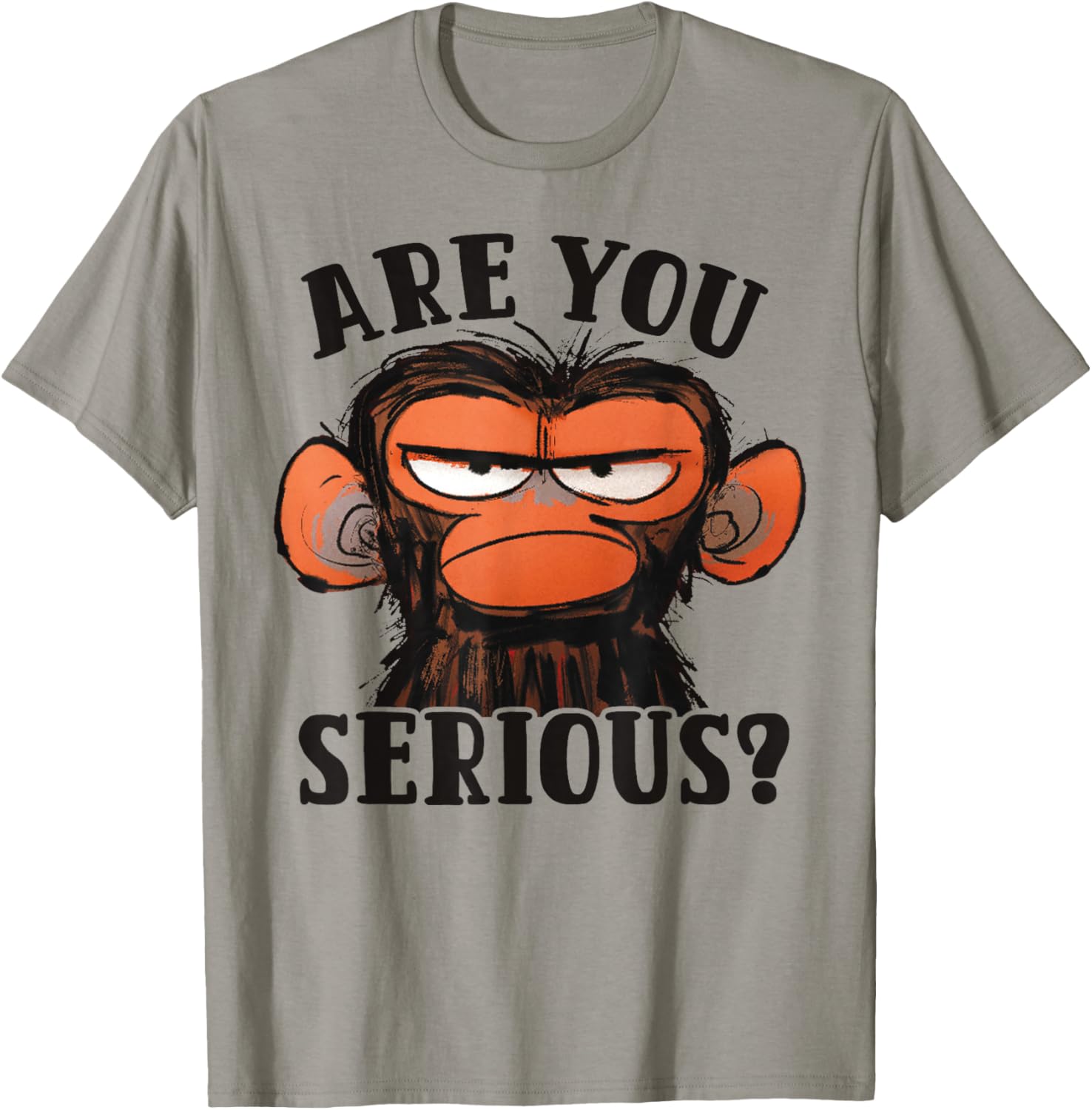 Humor Are You Serious Grumpy Funny Monkey Meme