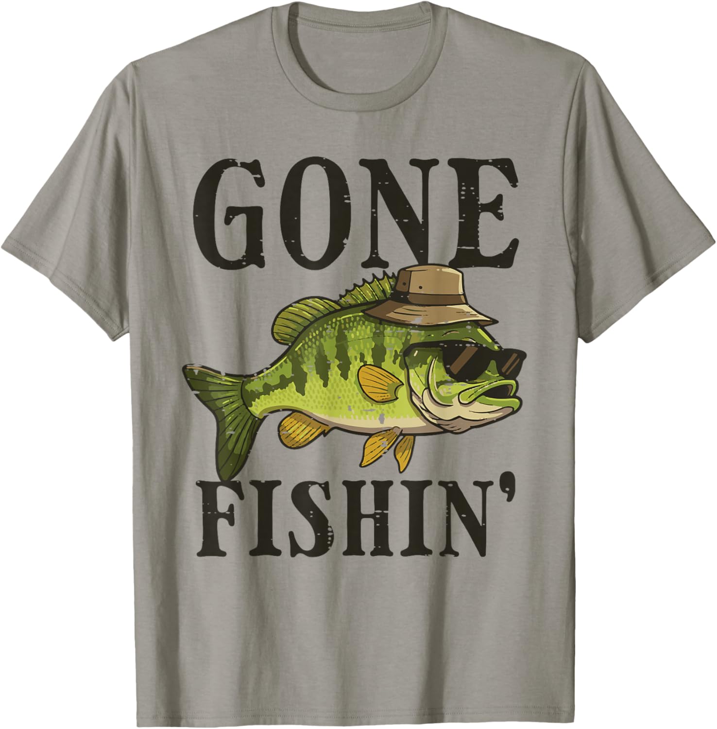 Gone Fishing Bass Fish Sunglasses Fisherman Men Women Kids