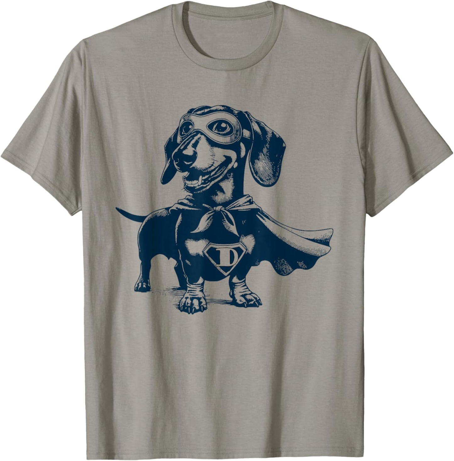 Super Weenie Hero Dachshund with Mask and Cape