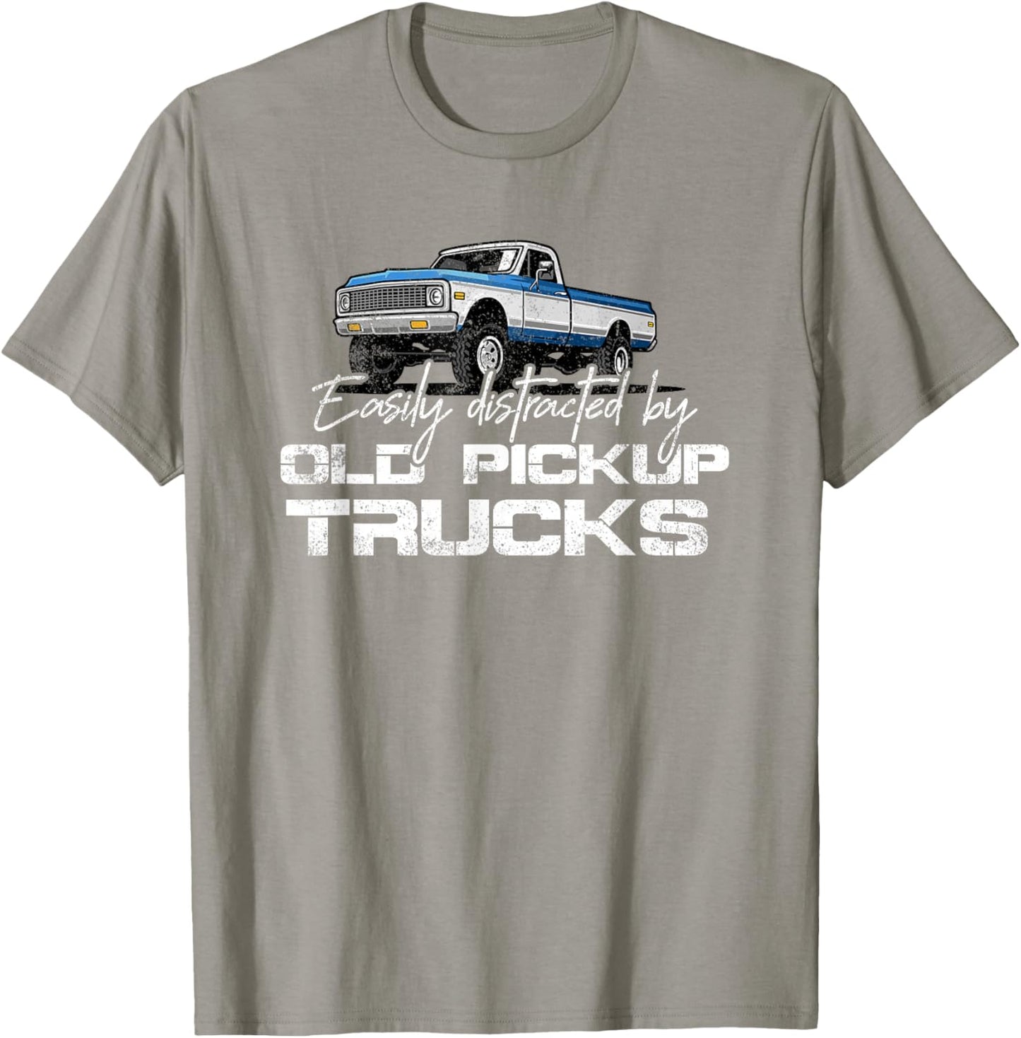 Easily Distracted By Old Pickup Trucks Shirt for Men Retro