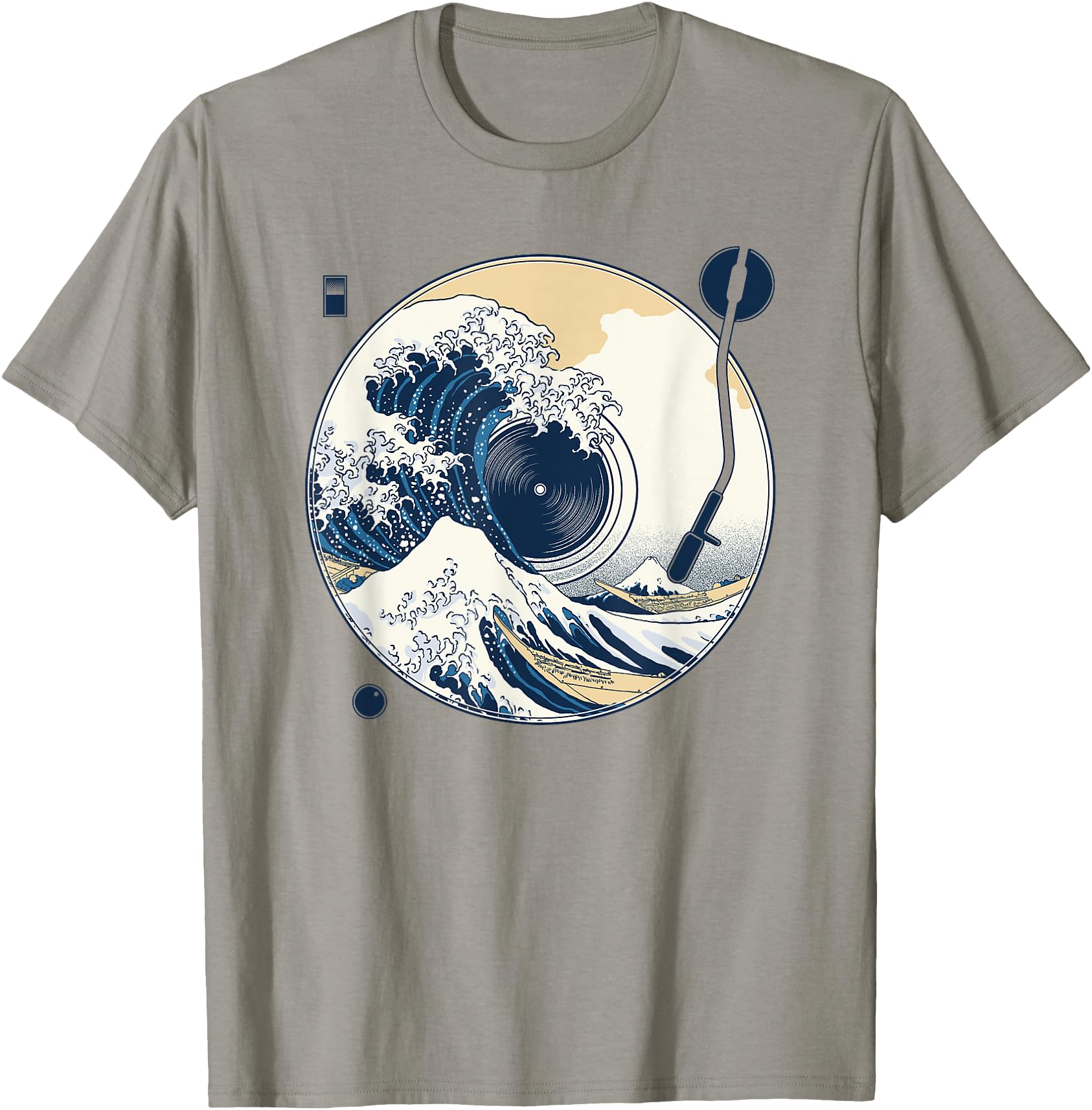 The Great Wave Music Record Japanese Otaku Art Graphic