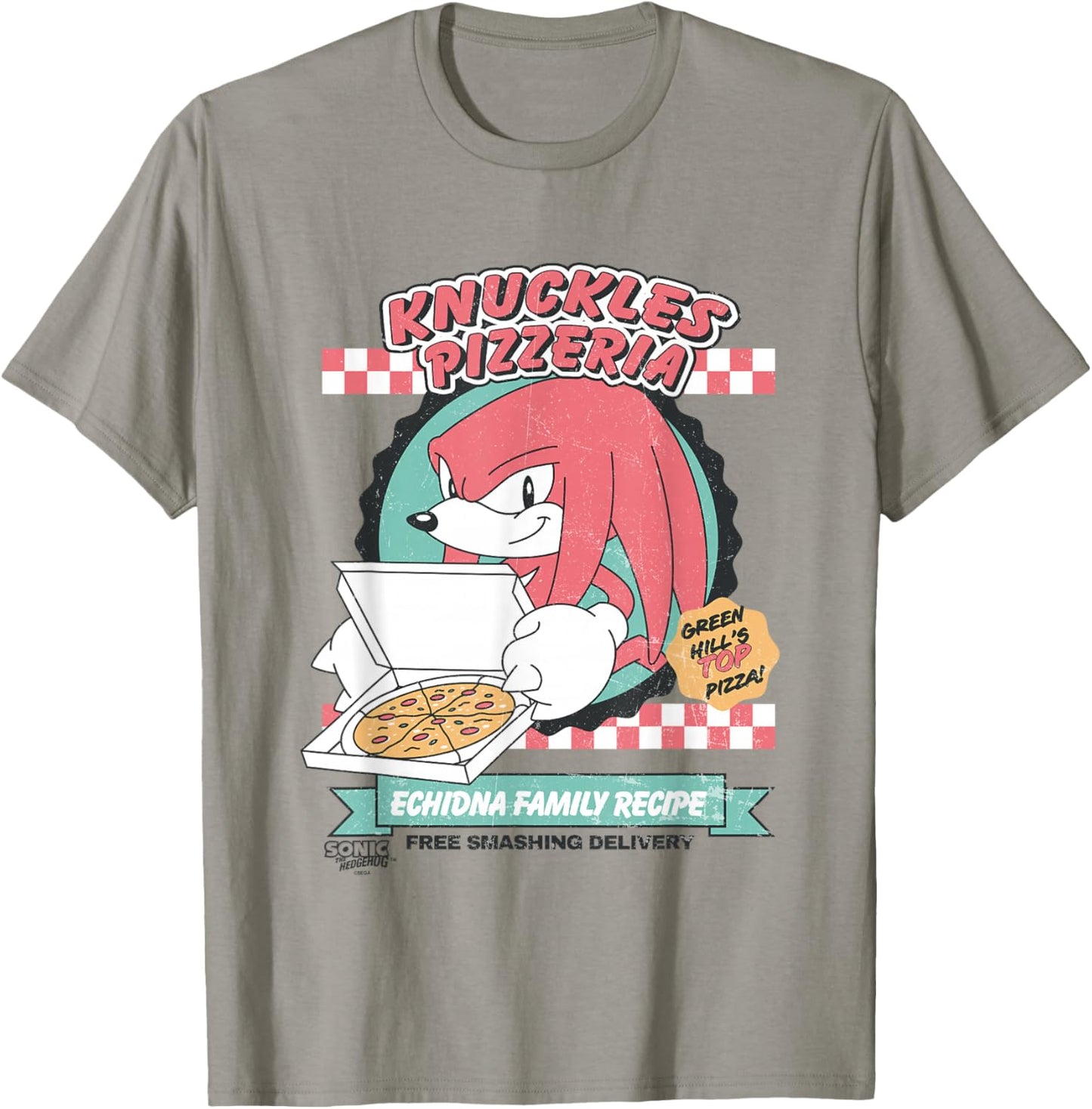 Sonic The Hedgehog Knuckles Pizzeria Vintage Restaurant Ad