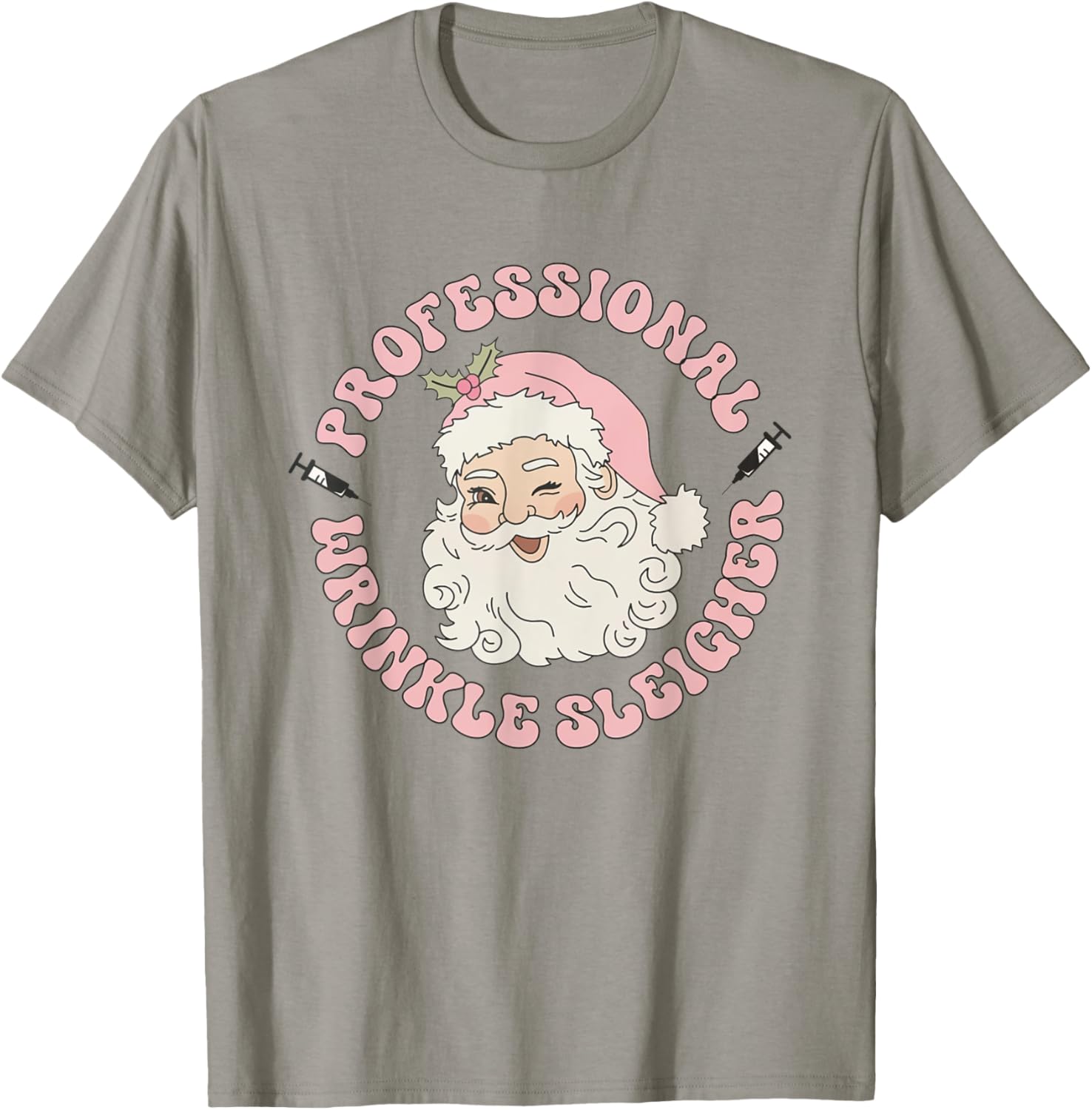 Women Retro Botox Nurse Xmas Professional Wrinkle Sleigher