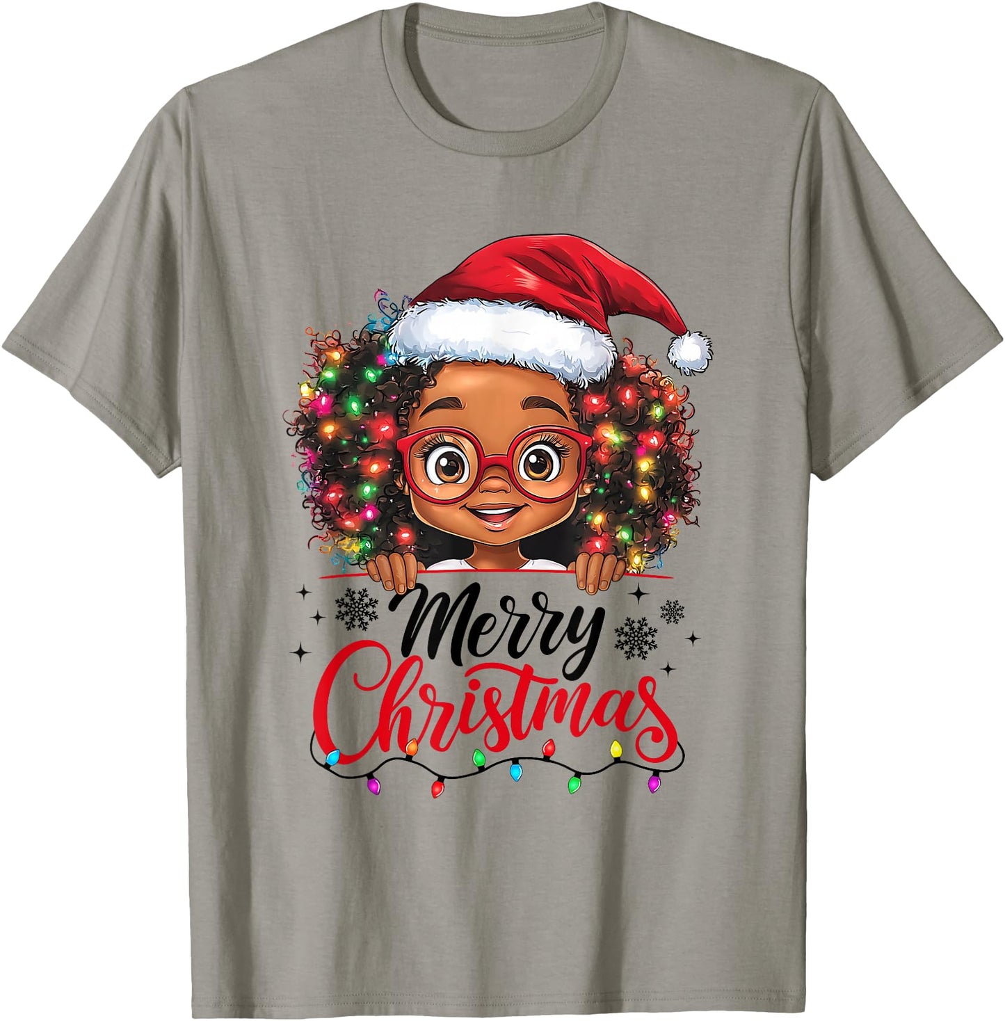 African American Merry Christmas African Black Afro Girls