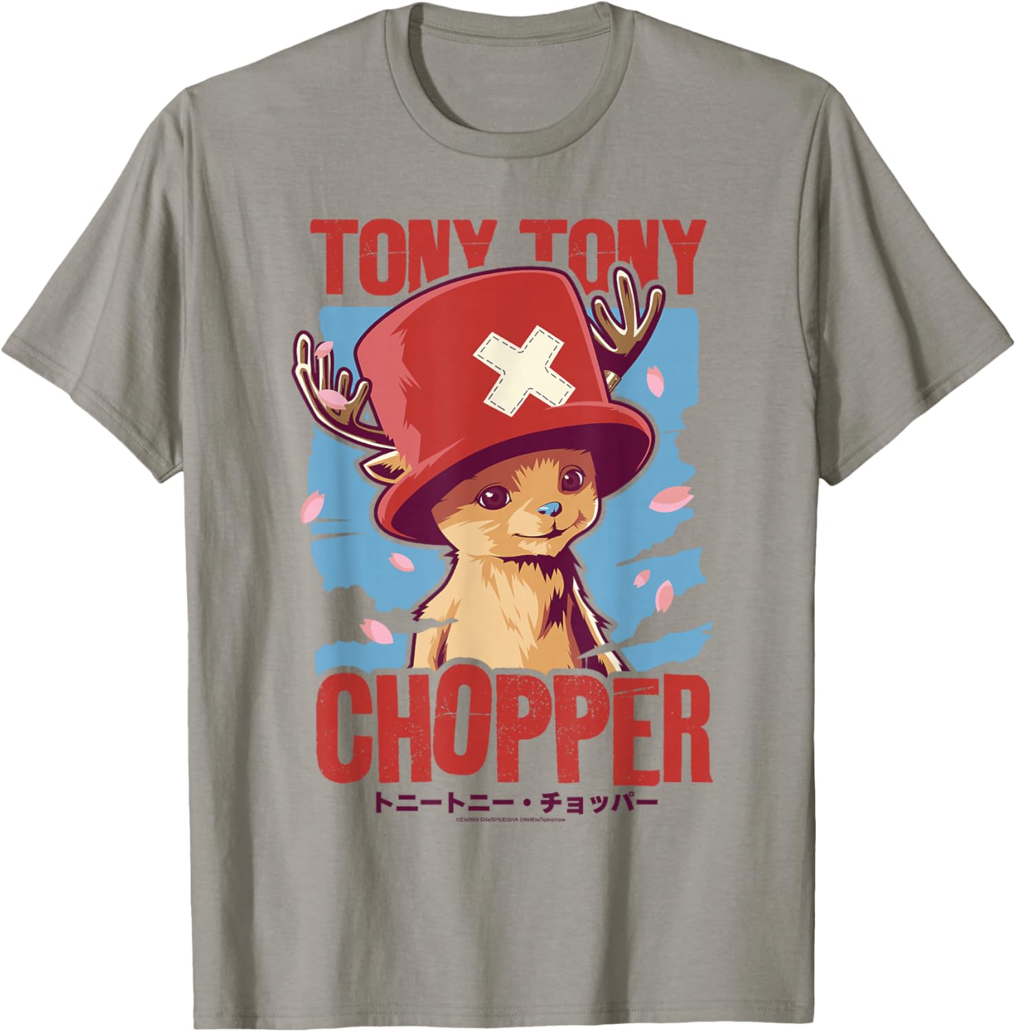 One Piece Tony Tony Chopper Distressed Kanji Poster