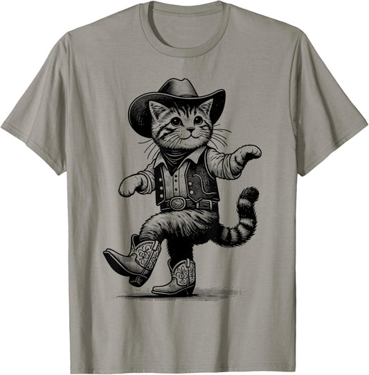 Cat With Cowboy Hat & Boots Cowgirl Western Country