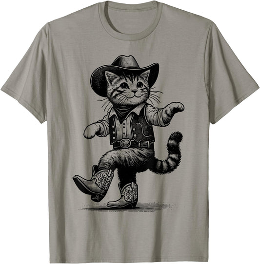 Cat With Cowboy Hat & Boots Cowgirl Western Country