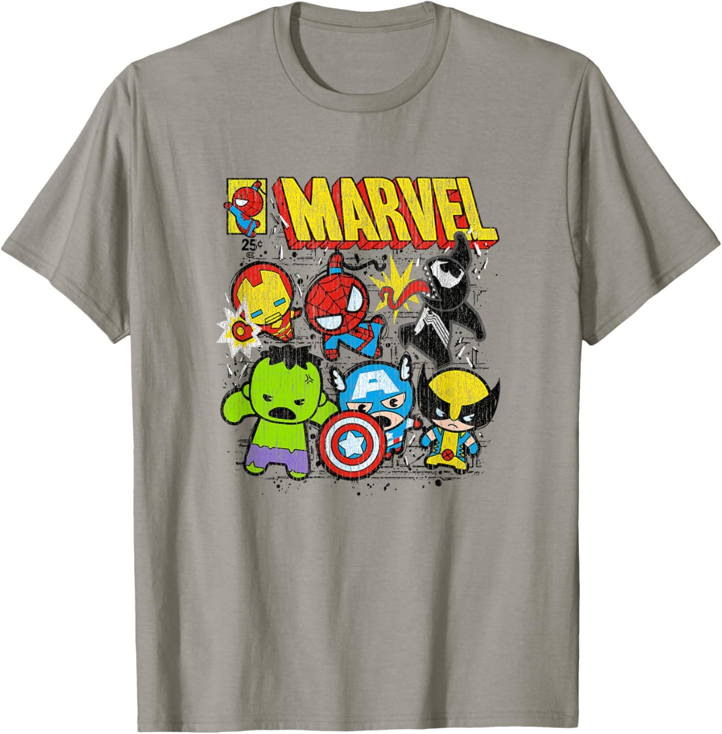 Marvel Kawaii Chibi Avengers Spidey VS Venom Vintage Comic