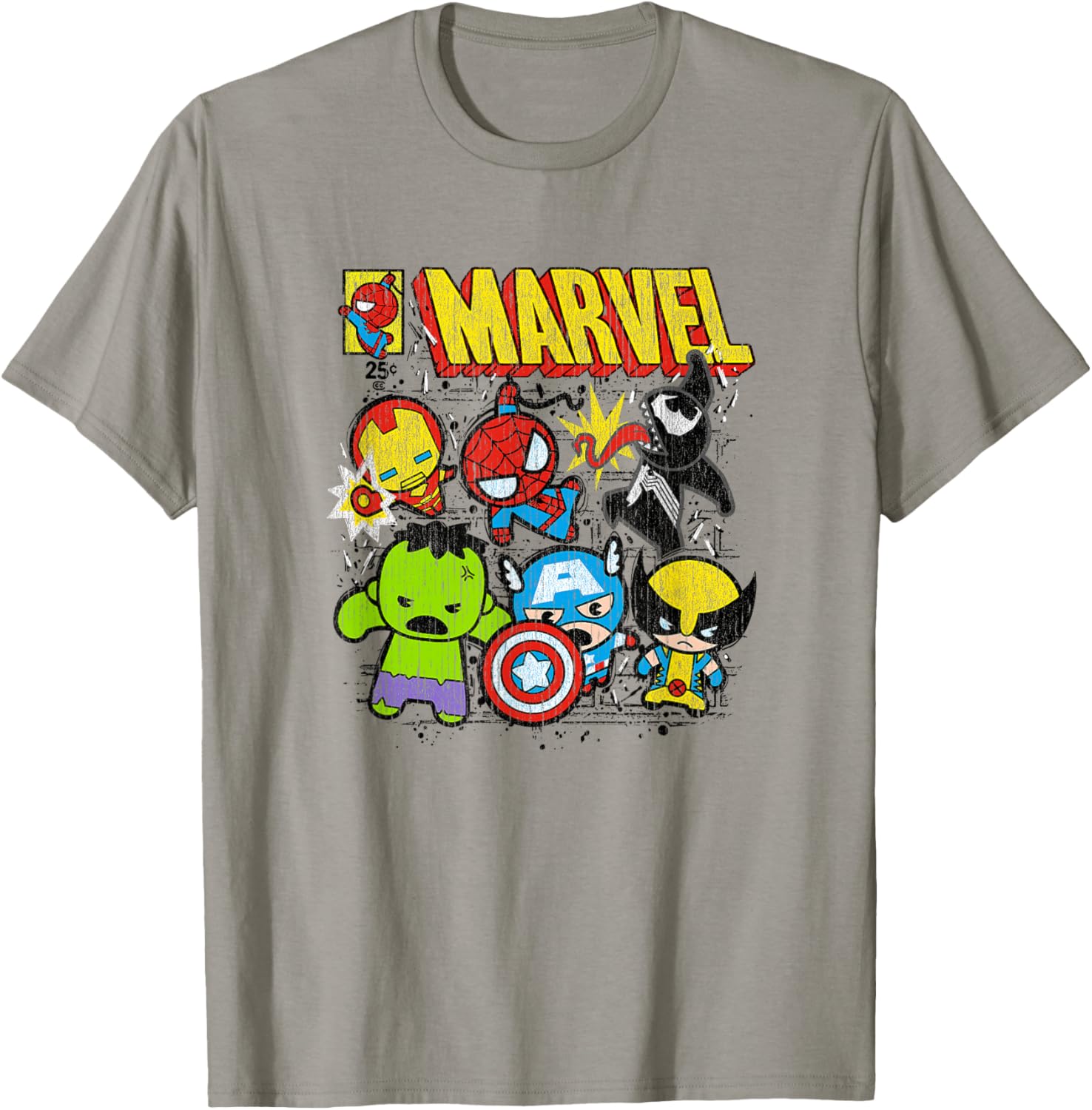 Marvel Kawaii Chibi Avengers Spidey VS Venom Vintage Comic