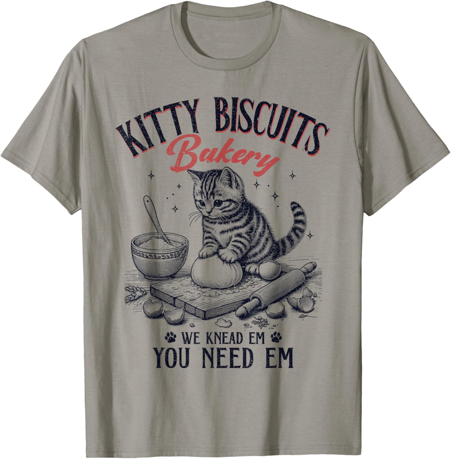 Cute Kitty Biscuits Bakery Vintage