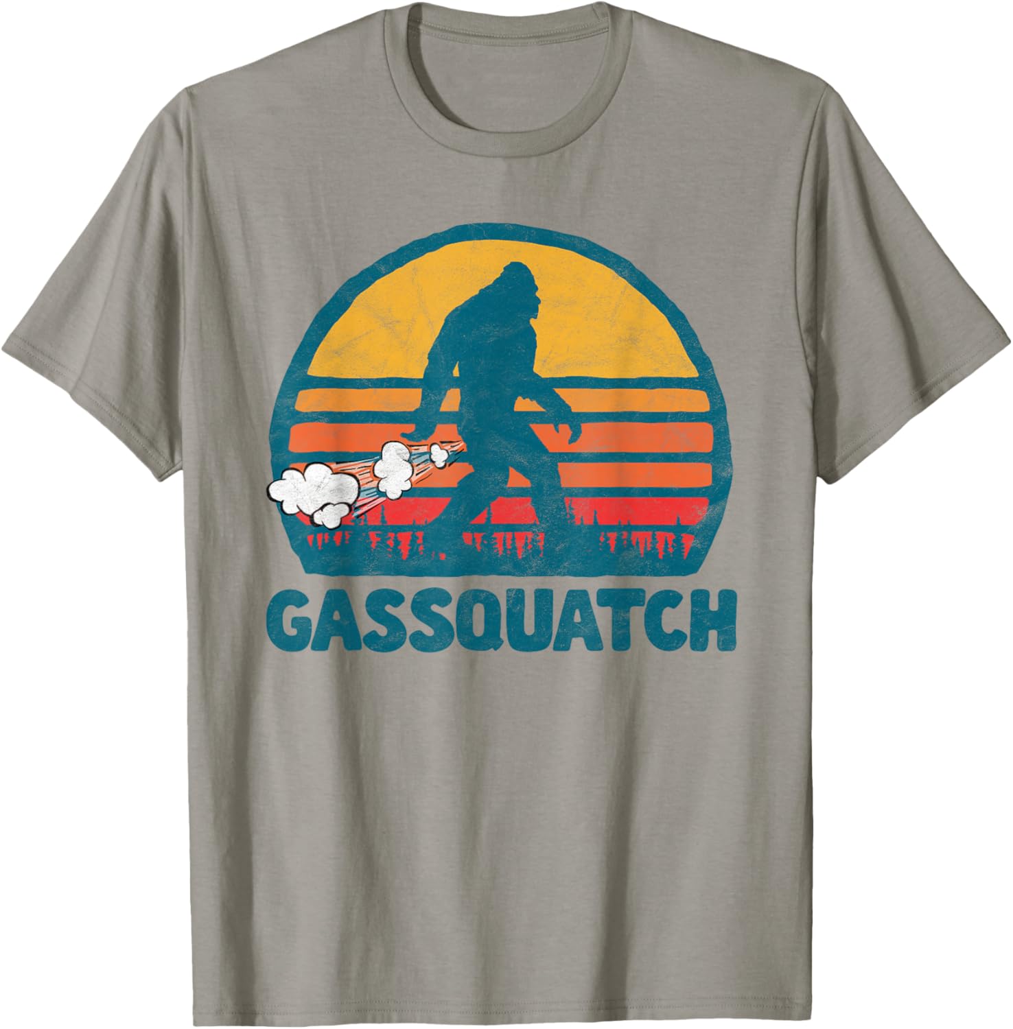 Gas squatch! Funny Farting Bigfoot Retro Fart
