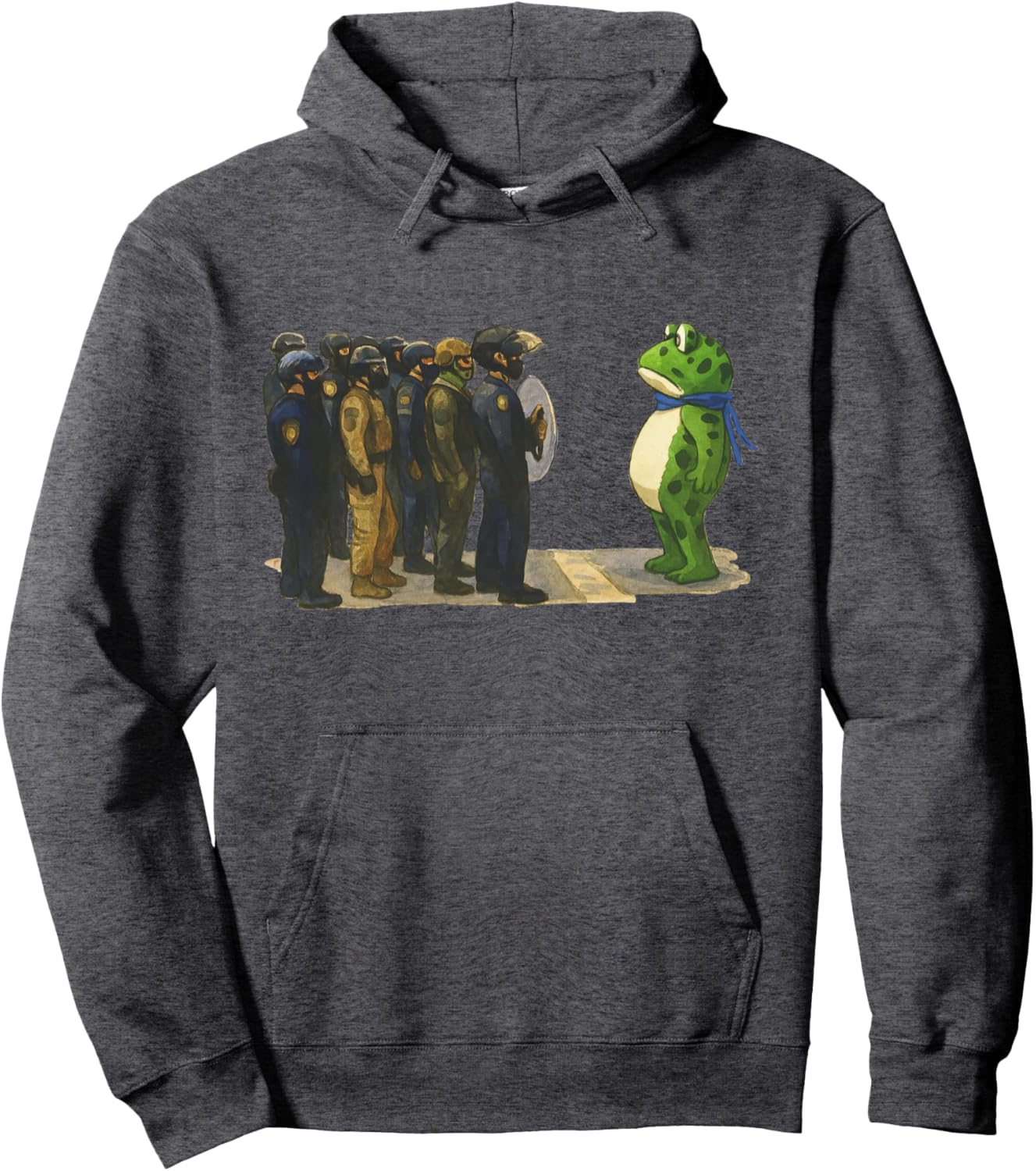 Funny Portland Frog Shirt Meme Retro Vintage Style Gift Pullover Hoodie