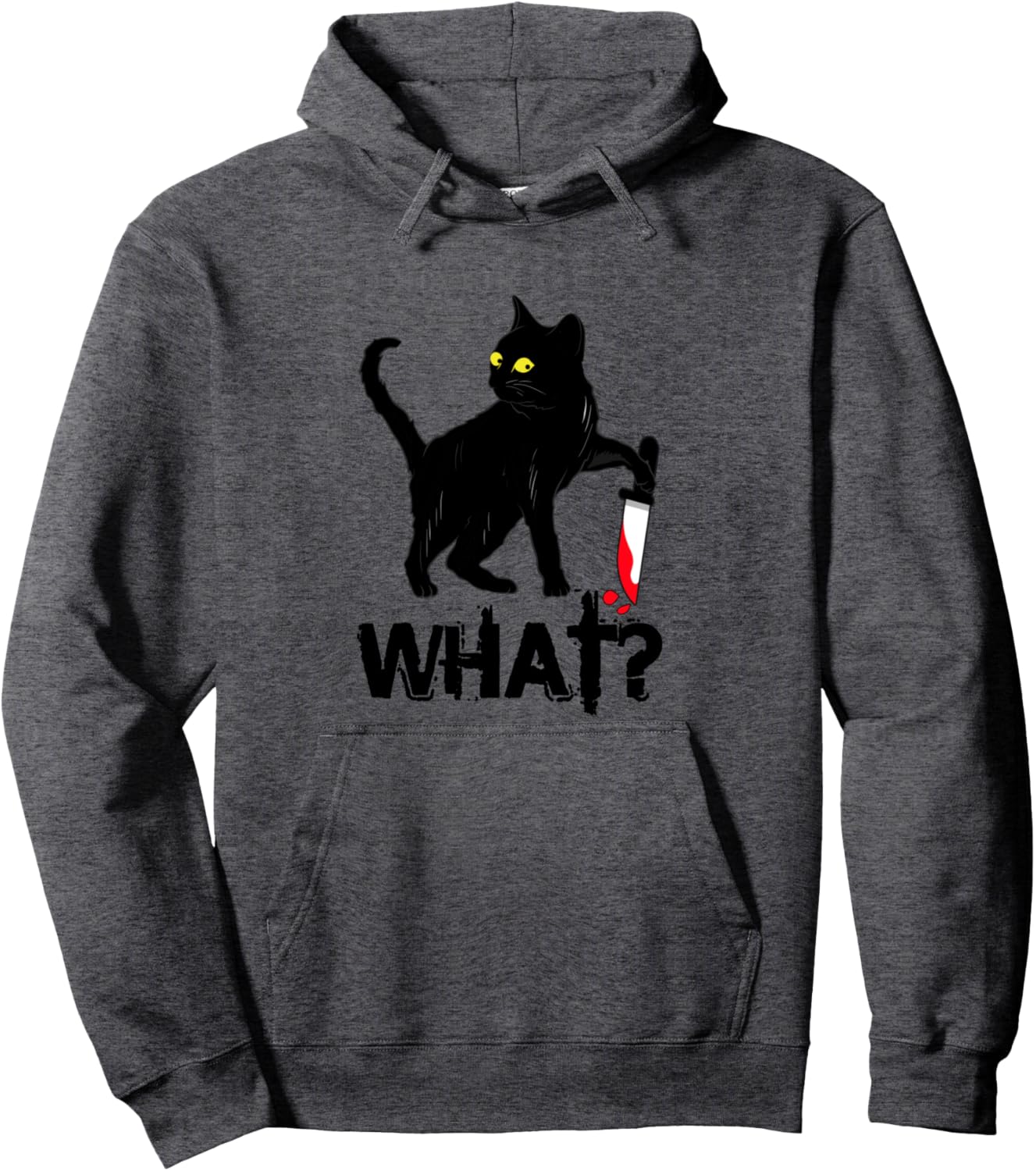 Cat What Shirt Murderous Black Cat With Knife Halloween Pullover Hoodie