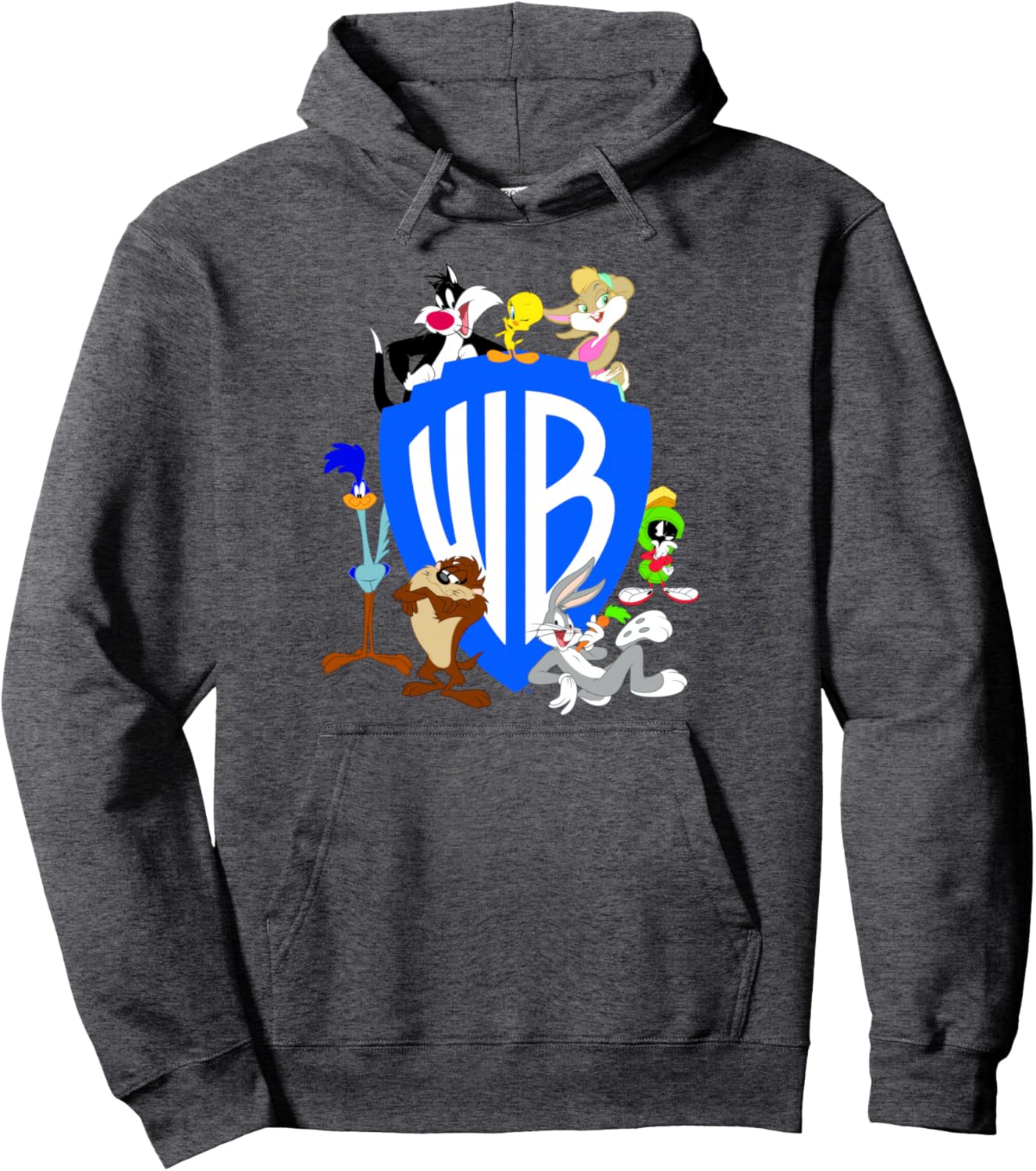 WB100 Looney Tunes Classic Warner Bros. Logo Pullover Hoodie