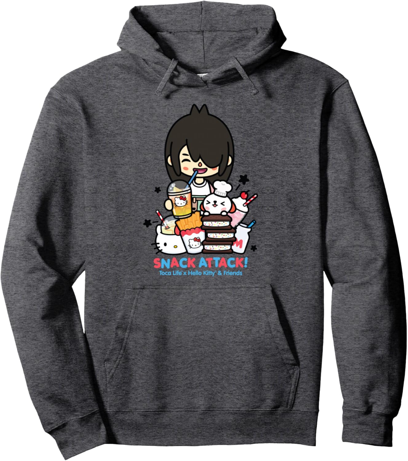 Toca Life x Hello Kitty & Friends SNACK ATTACK! Pullover Hoodie