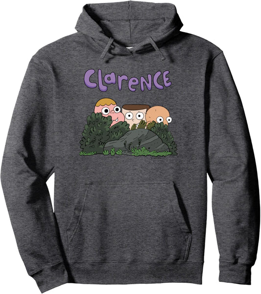 Cartoon Network Clarence Gang Pullover Hoodie ,Blue ,Small