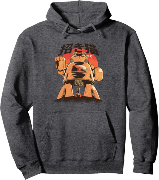 Cat Mecha Robot - Manga Anime Pullover Hoodie