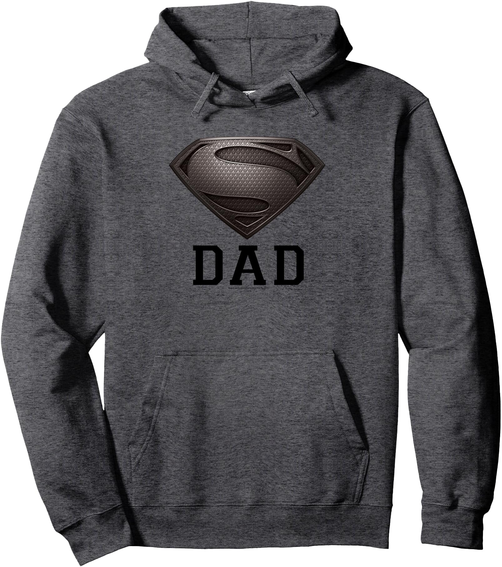 Superman Man of Steel Dad of Steel Gray Pullover Hoodie Pullover Hoodie
