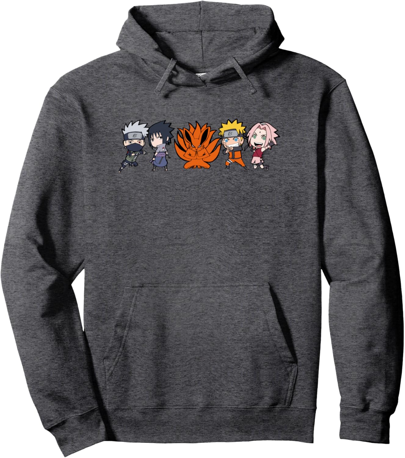 Naruto Shippuden 5 Chibi Group Anime Pullover Hoodie