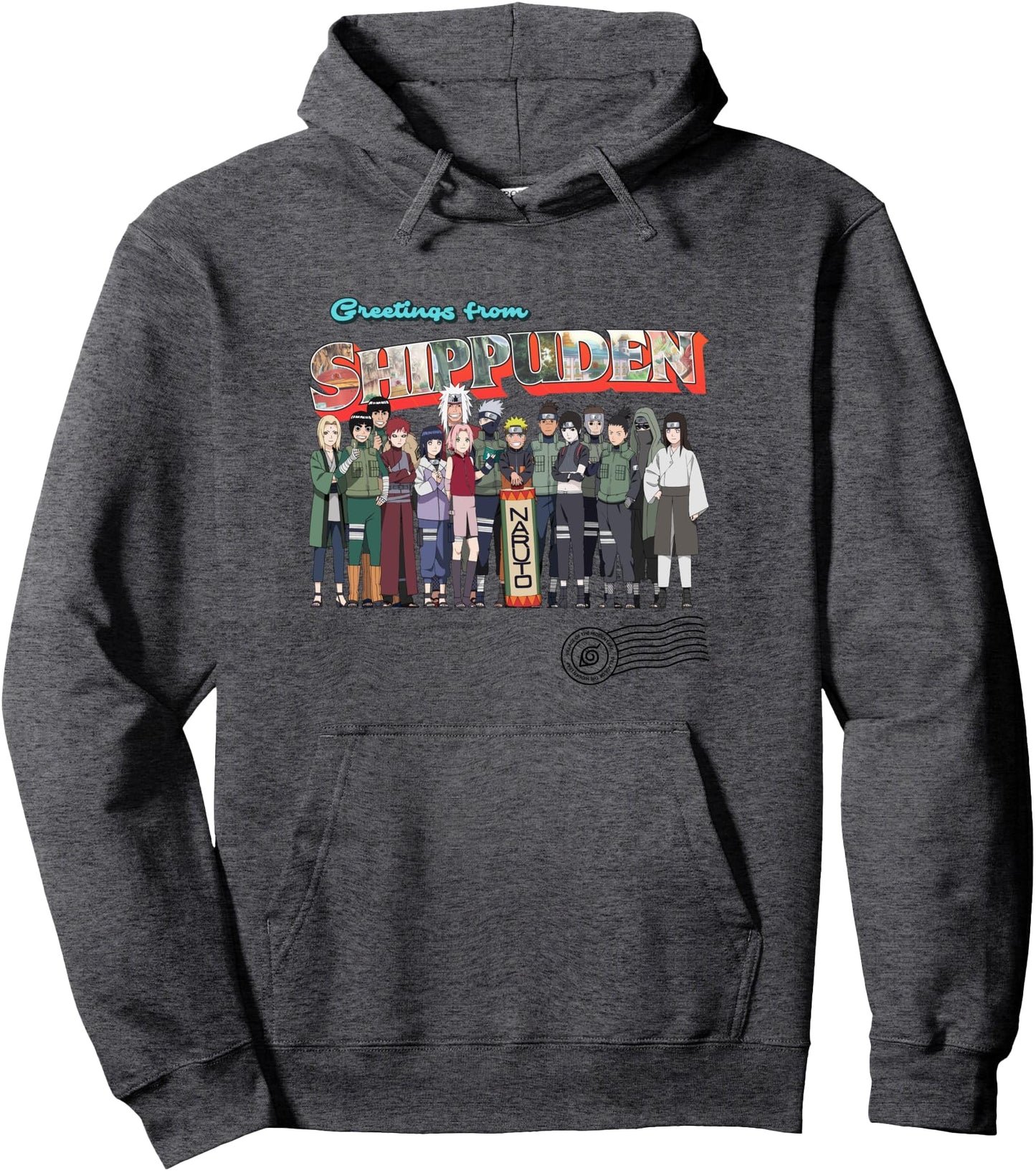 Naruto Shippuden Greetings Hidden Leaf Destination Anime Pullover Hoodie