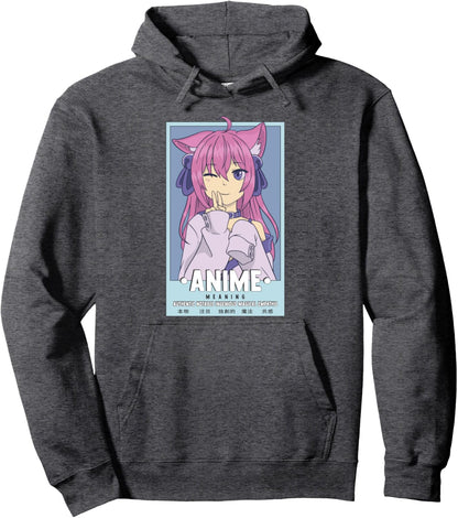 Authentic Notable Ingenious Magical Empathic Anime Meaning Pullover Hoodie