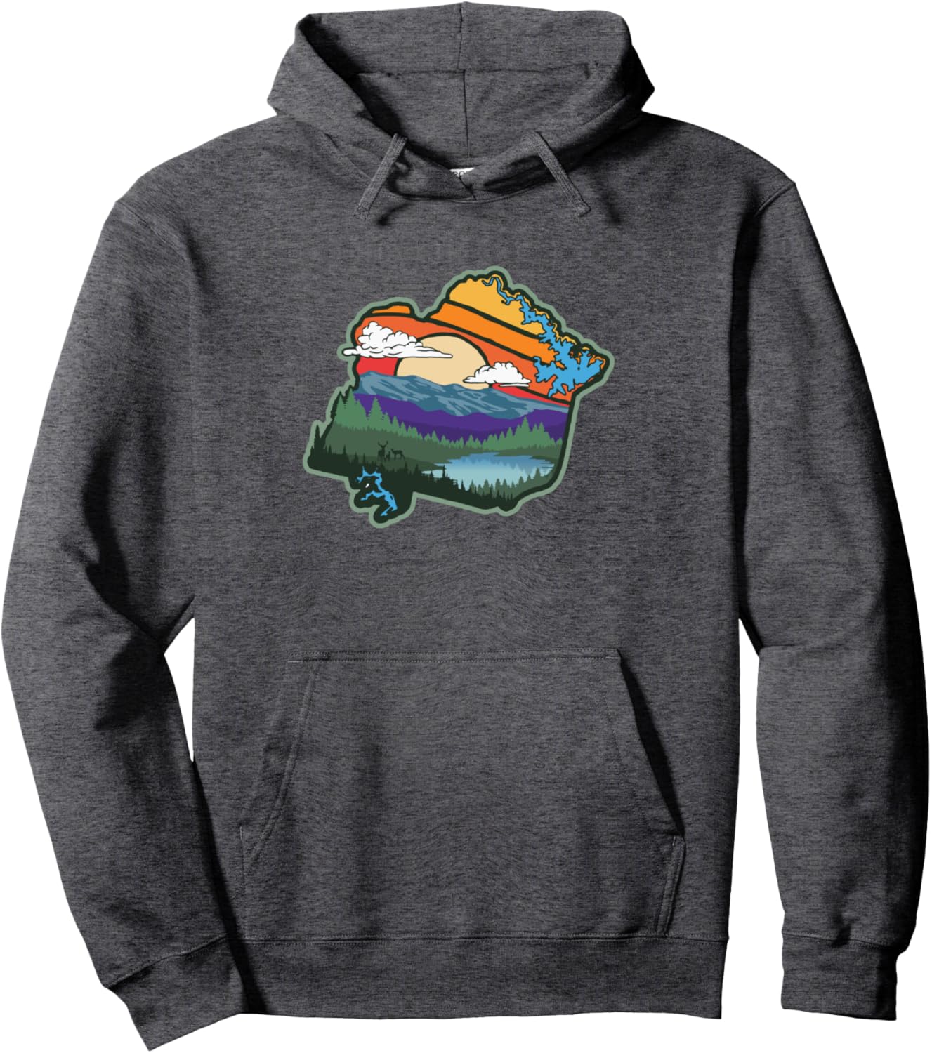 FC Outdoors - Franklin County Virginia Nature Graphic Pullover Hoodie