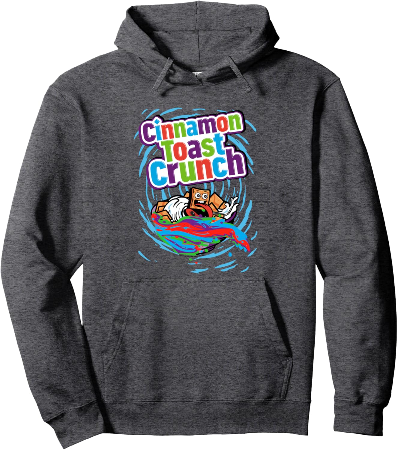 Cinnamon Toast Crunch Surfing Breakfast Cereal Color Logo Pullover Hoodie