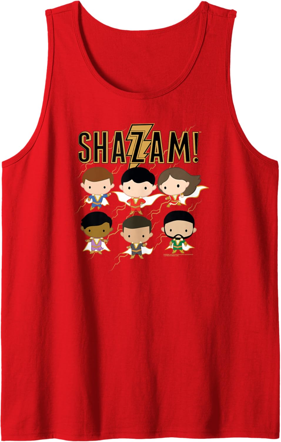 Shazam! Movie Chibi Group Tank Top