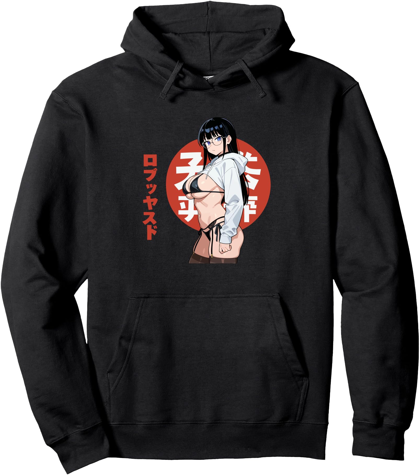 Waifu Sexy Anime Girl Bikini Beach Girl Manga Japanese Style Pullover Hoodie
