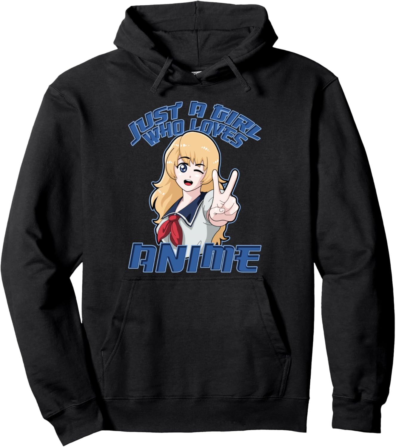Anime Women Girls Kids Manga Just A Girl Who Loves Anime Pullover Hoodie
