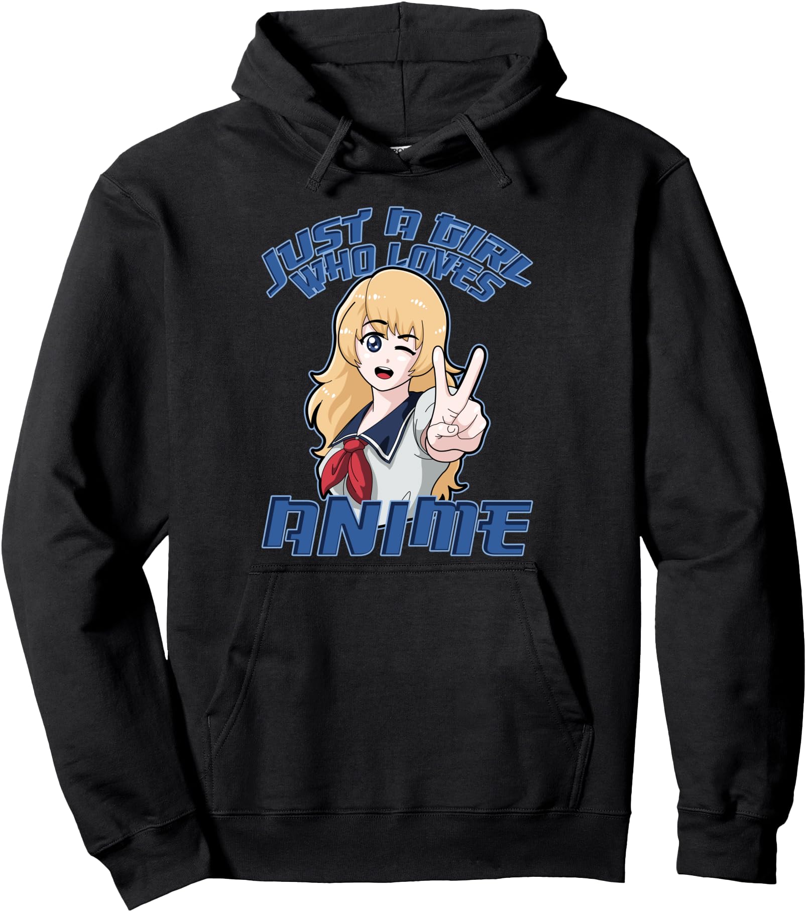 Anime Women Girls Manga Just A Girl Who Loves Anime Pullover Hoodie