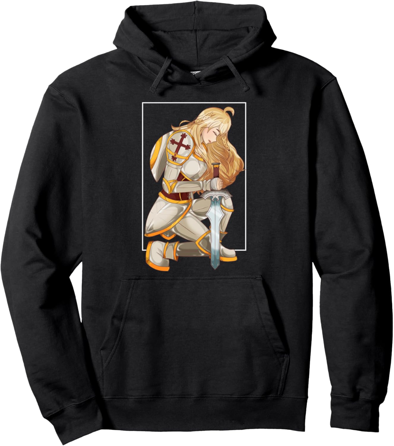 Cute Kawaii Anime Girl - Blonde Anime Woman Pullover Hoodie