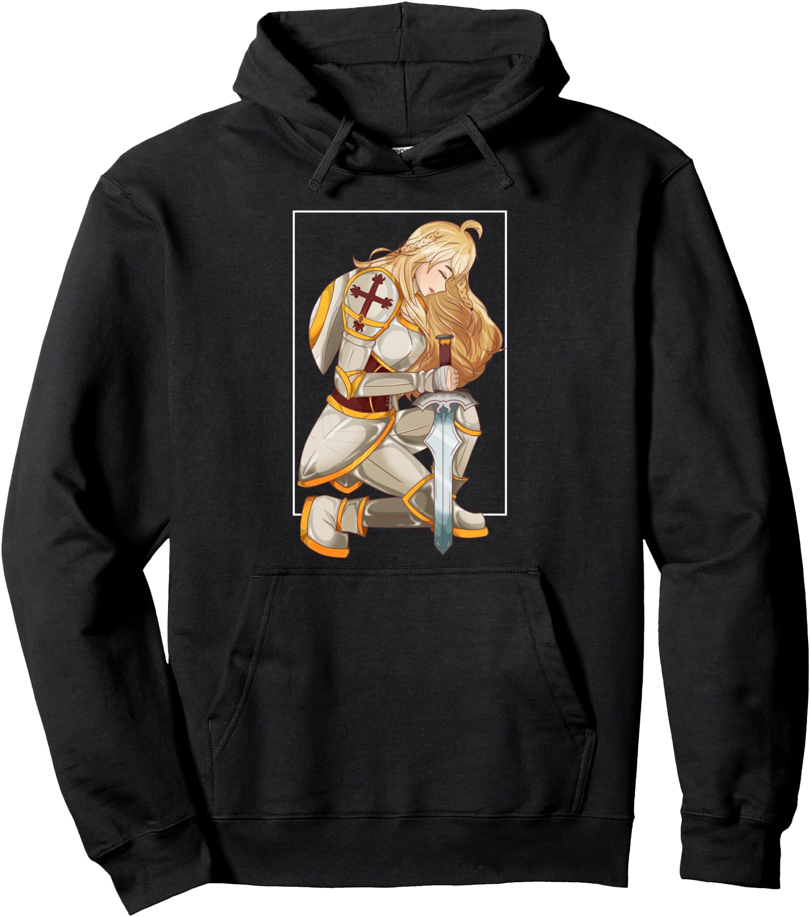 Cute Kawaii Anime Girl - Blonde Anime Woman Pullover Hoodie