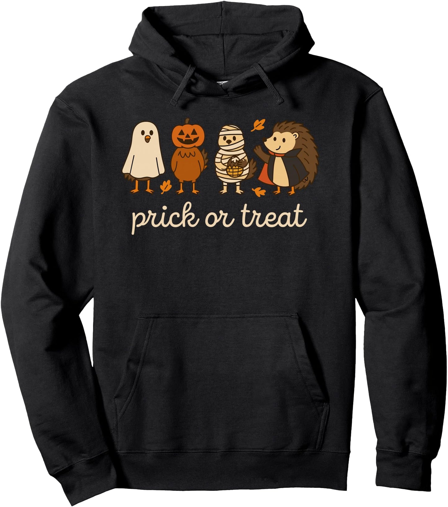 Prick or Treat Funny Halloween Hedgehog Costume Pullover Hoodie