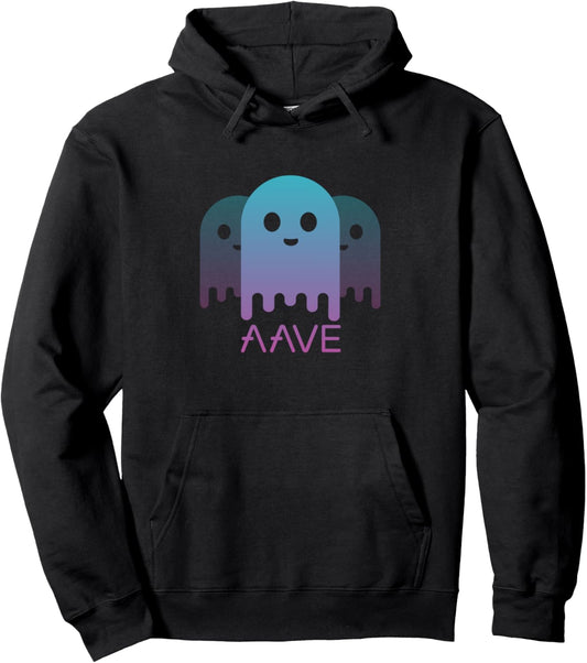 Aave AAVE Cryptocurrency Logo Image Pullover Hoodie
