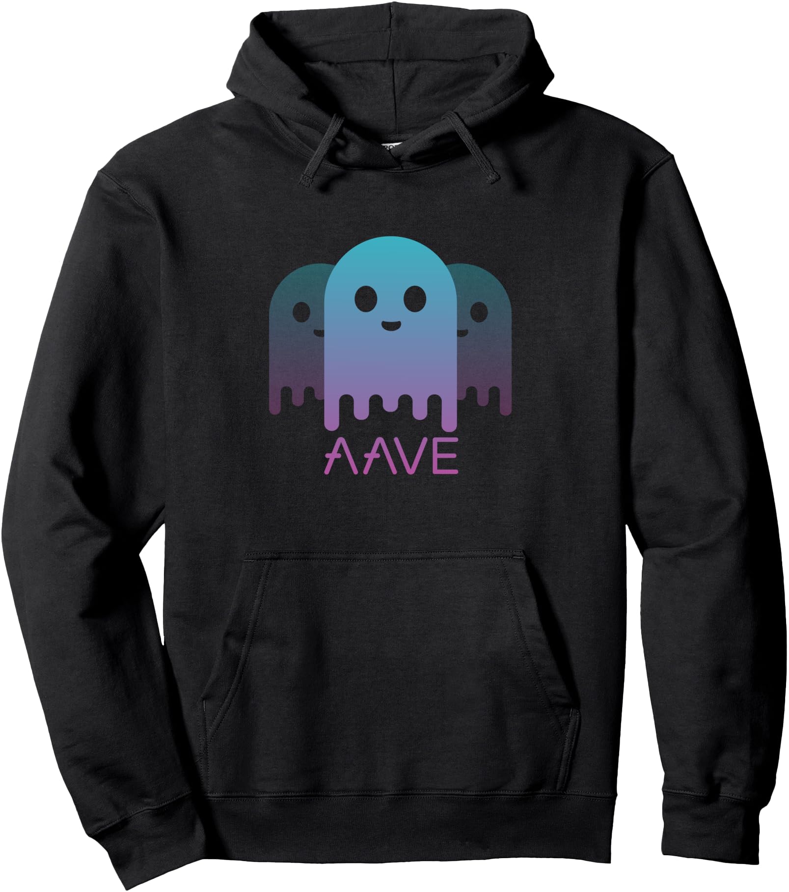 Aave AAVE Cryptocurrency Logo Image Pullover Hoodie