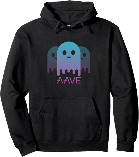 Aave AAVE Cryptocurrency Logo Image Pullover Hoodie