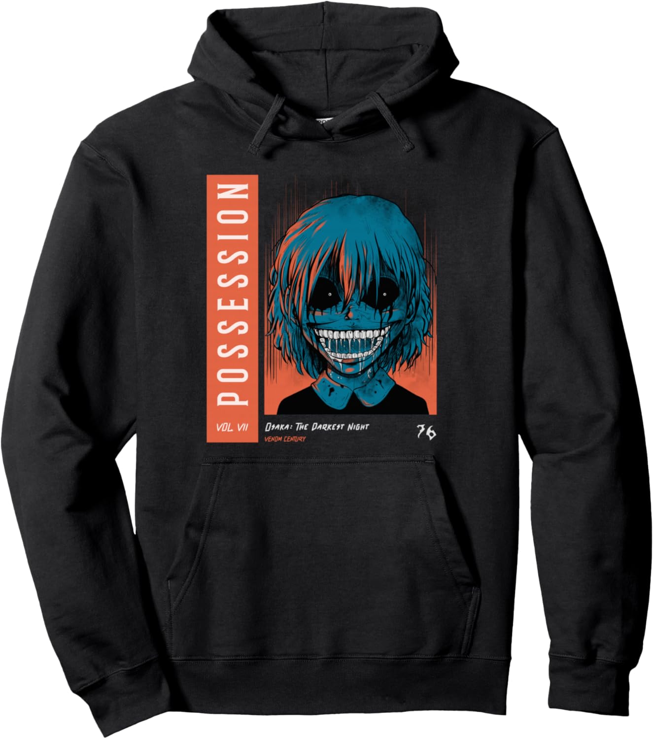 Little Girl Horror Anime Pullover Hoodie