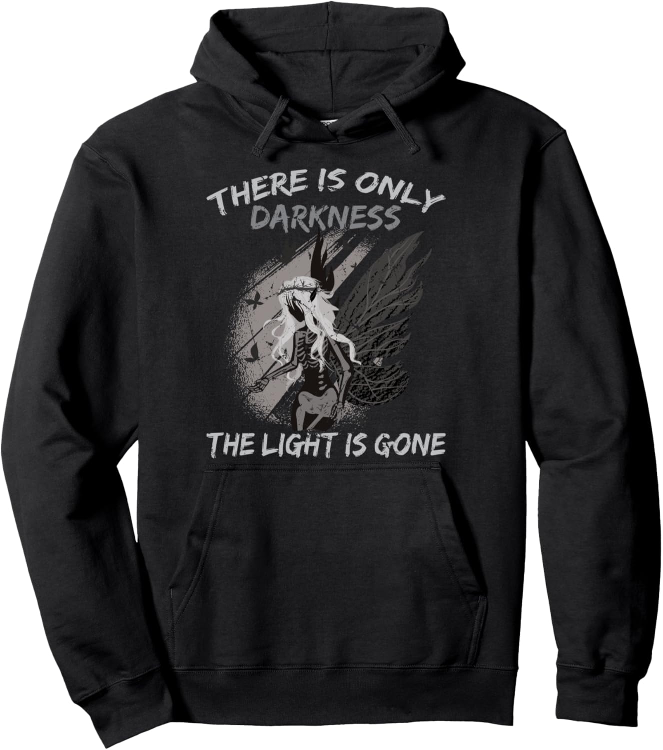 There Is Only Darkness, The Light Is Gone - Otaku Anime Pullover Hoodie