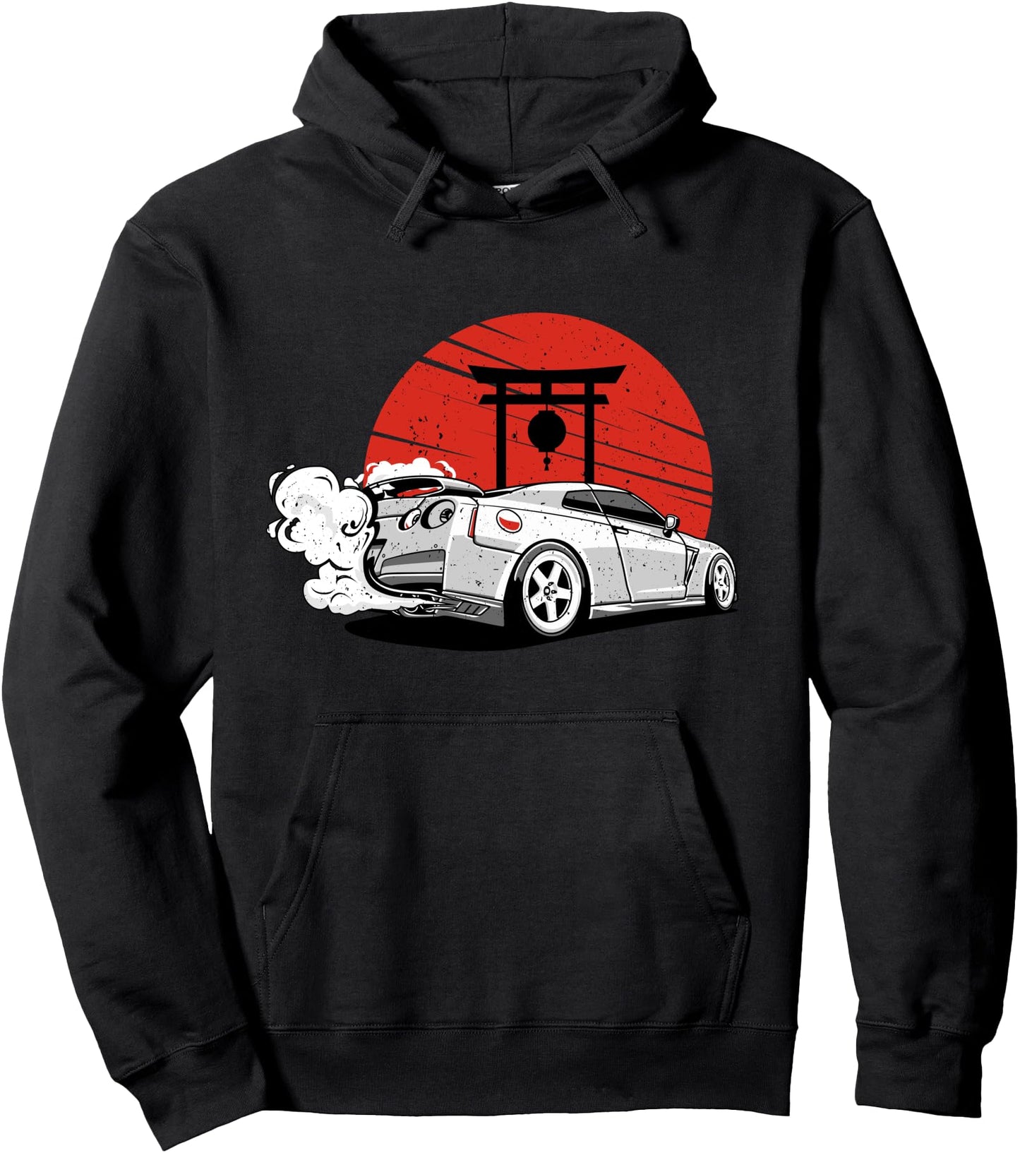 Vintage Japanese Streetcar Racing Turbo Sports Car Pullover Hoodie