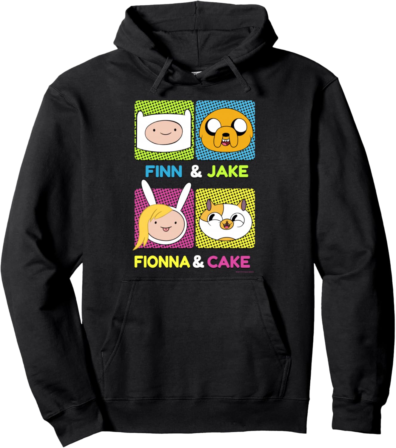 CN Adventure Time Finn & Jake Fionna & Cake Box Up Pullover Hoodie