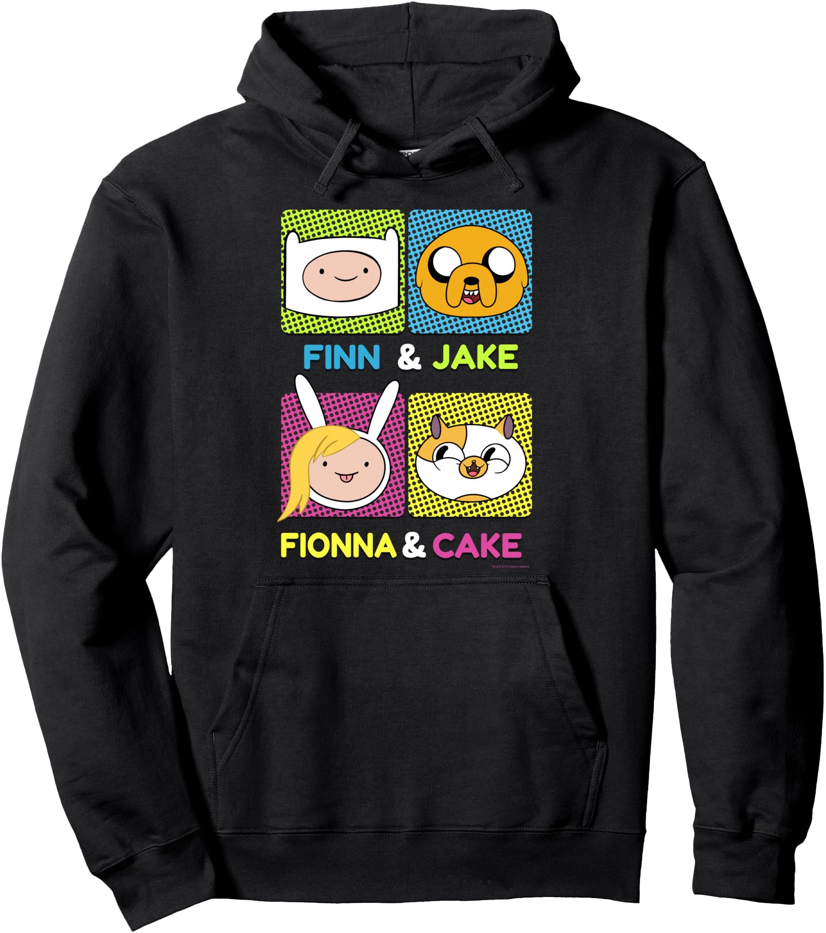 CN Adventure Time Finn & Jake Fionna & Cake Box Up Pullover Hoodie
