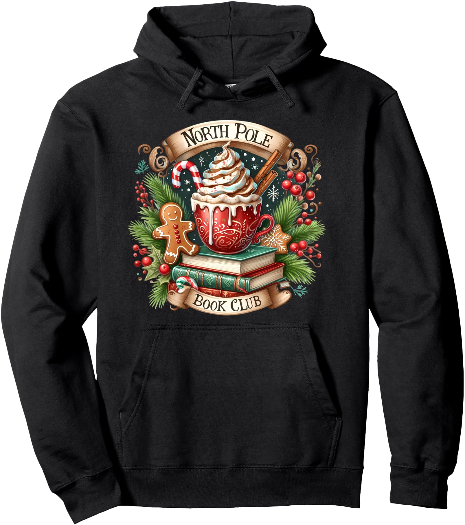 North Pole Book Club Pullover Hoodie